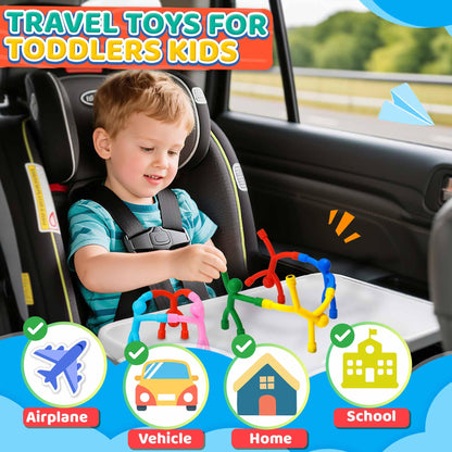 Magnetic Travel Toys for Toddler 5PCS, Airplane Travel Activities Essential Fidget Toys for Kids 4-8 Road Trip ‌Sensory Toy, Fridge Magnet for Toddler 1 2 3 4 5 Year Old, Easter Basket Stuffers Gift