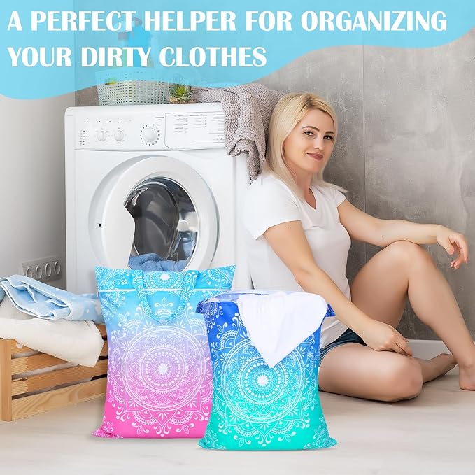2 Pcs Large Travel Laundry Bags