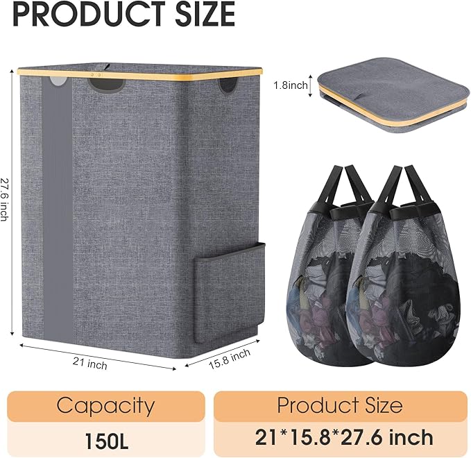 Laundry Basket Clothes Hamper