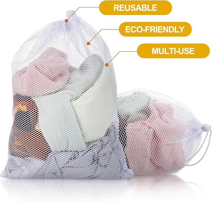 TecUnite 10 Pcs Mesh Laundry Bags