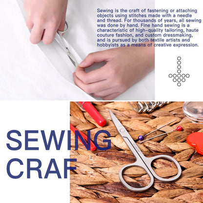 JUNING Sewing Kit with Case Portable Sewing Supplies for Home Traveler, Adults, Beginner, Emergency, Contains Thread, Scissors, Needles,Measuring Tape