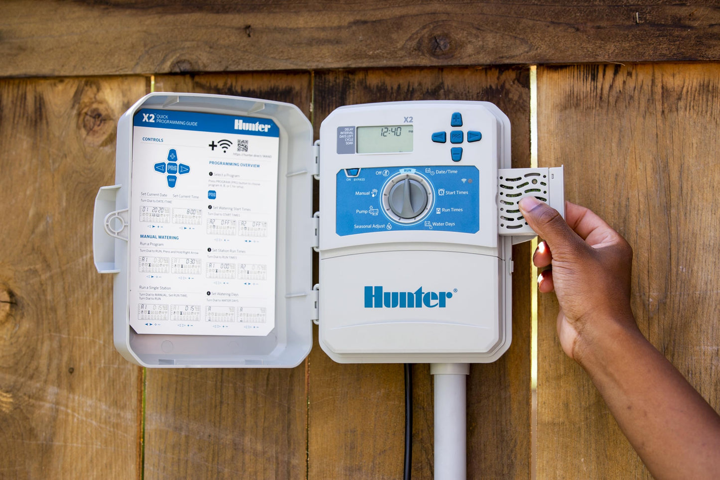 Hunter WAND Smart WiFi Module for X2 Sprinkler Controller, Hydrawise App, Remote Scheduling, 2.4GHz WiFi Only, Supports Bluetooth, Wi-Fi Direct & WPS Setup