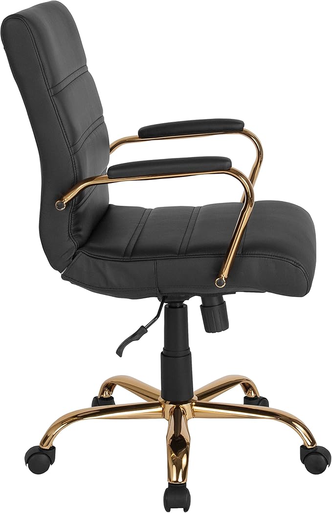 Flash Furniture Whitney Mid-Back Swivel LeatherSoft Desk Chair