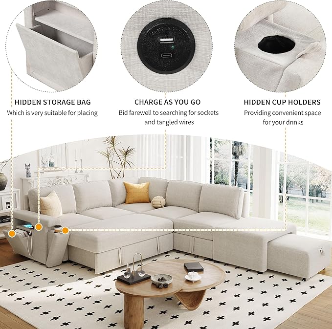 Merax L-Shaped Modular Sofa