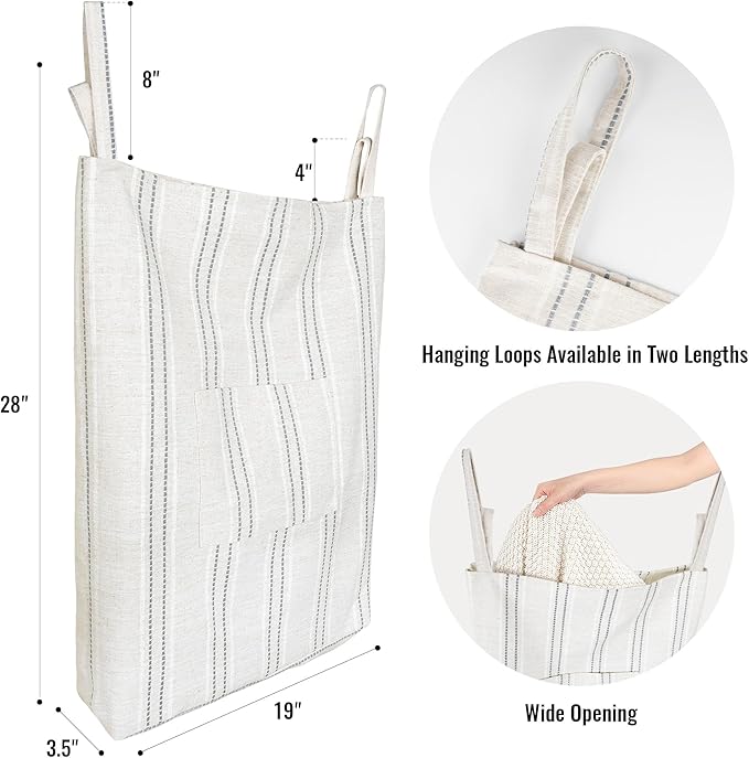 AELS Farmhouse Hanging Laundry Hamper