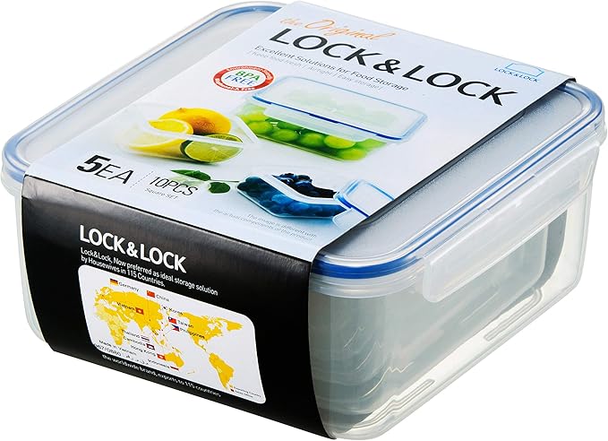 LOCK & LOCK Easy Essentials Food Storage lids/Airtight containers, BPA Free