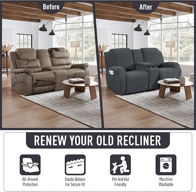 TAOCOCO Loveseat Recliner Cover