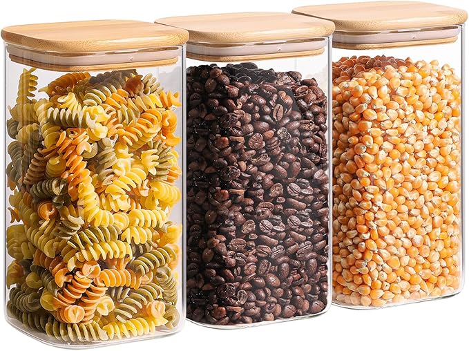 ComSaf 1.4 Qt Glass Storage Containers