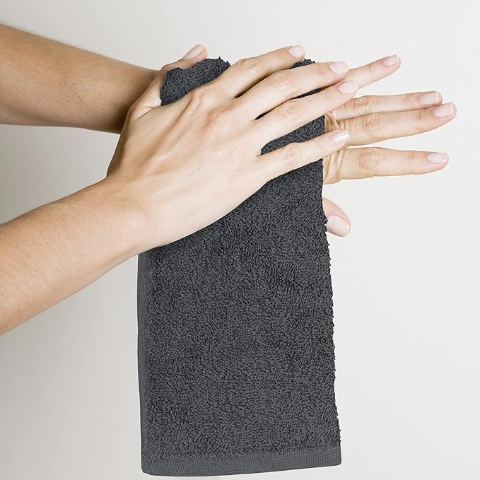 Utopia Towels 12 Pack Cotton Washcloths Set, 100% Ring Spun Cotton, Premium