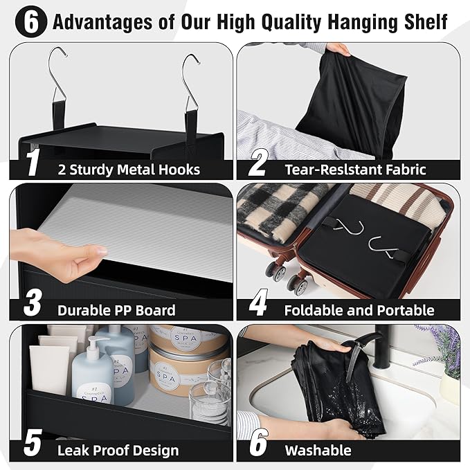 GRANNY SAYS 4-Shelf Hanging Organizer, Wall Mount