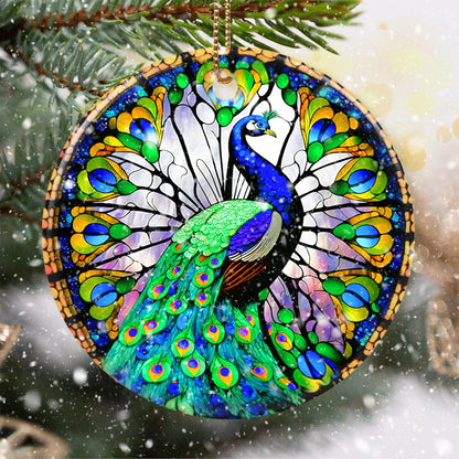 Touber Peacock Christmas Ornament, Christmas Ornaments for Tree, Christmas Tree Decor, Holiday Ornament