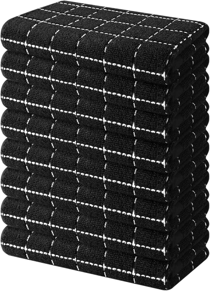 Mordimy 100% Cotton Terry Cloth Kitchen Towels, Super Soft and Absorbent Dish