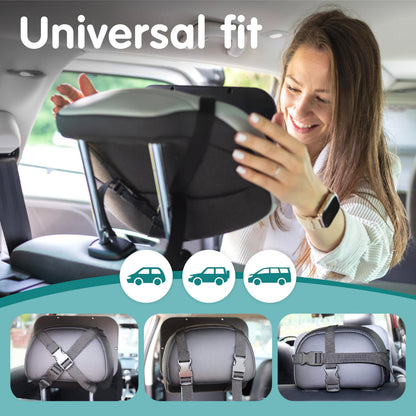 Onco Baby Car Mirror - 100% Shatterproof & Shakeproof, Award-Winning Car Mirror Baby Rear View, Non-Slip with 360° Rotation, Newborn Essentials