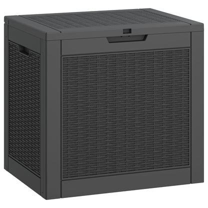 LHBGO 31 Gallon Deck Box, Resin Outdoor Storage Box, Waterproof and UV Resistant Deck Box, Lightweight Storage Box for Garden Tools, Pool Supplies