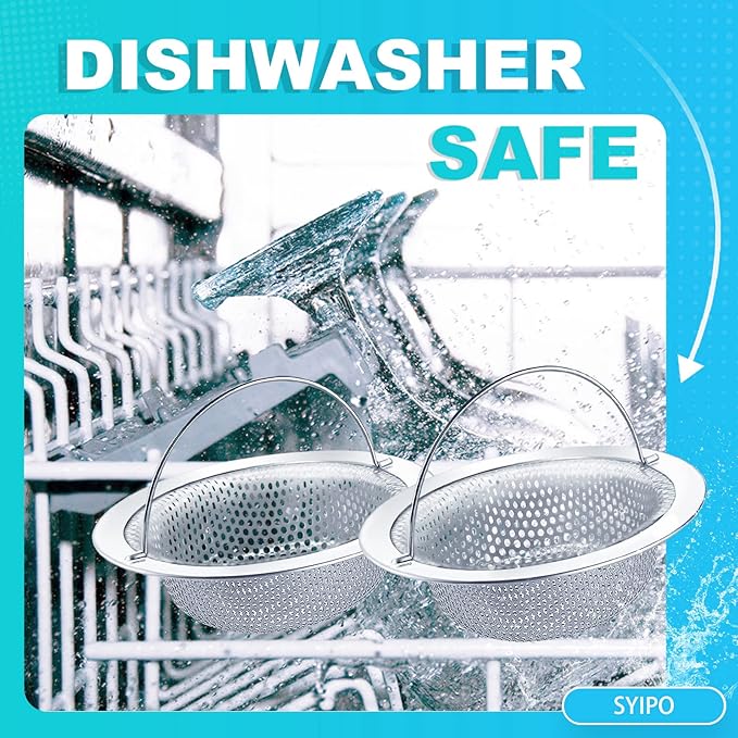 Sink Drain Strainer, Suitable for Most Sink Drains, Anti Clogging