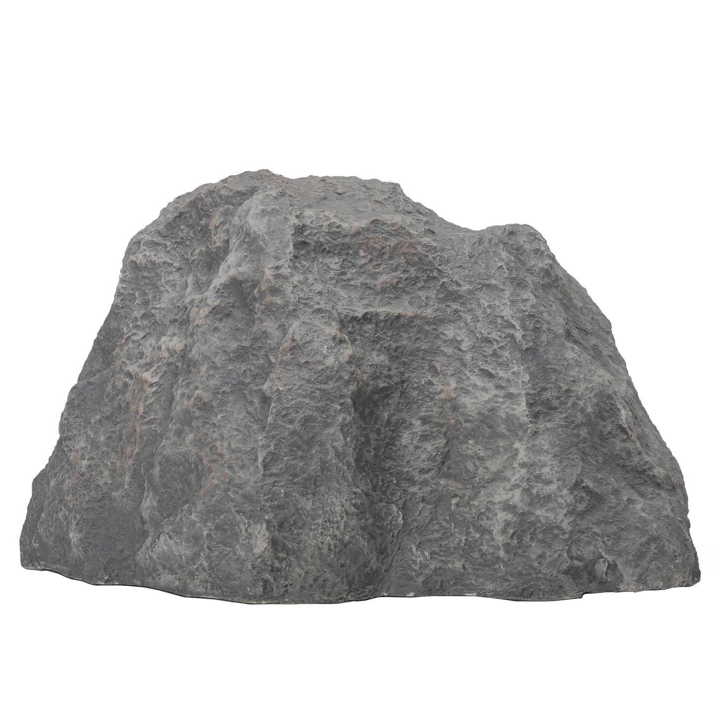 Gardenised Decorative Outdoor Weather-Resistant Artistic Artificial Faux Stone Rock, Garden Patio Granite Grey Fiberglass Stone, Charm Shaped