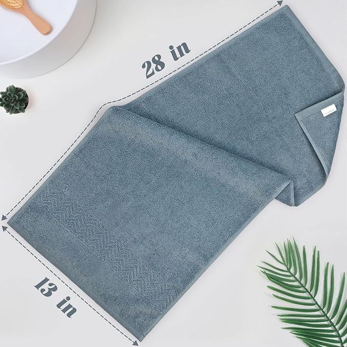 Cleanbear Hand Towel for Bathroom, 100% Cotton, Quick Dry & Lightweight Hand