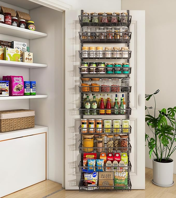 10-Tier Over The Door Pantry Organizer, Pantry Organization and Storage
