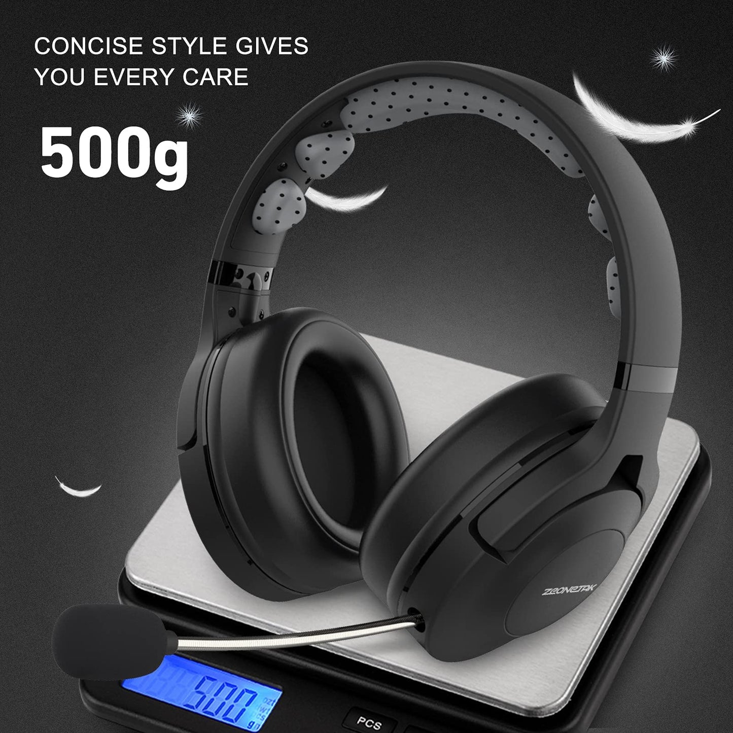 Noise Cancelling Headset, Wired Gaming Over-Ear Headset,Matte Finish Premium Stereo Headset, Noise Cancelling Headset, Over-Ear Headset with Noise-Cancelling Mic & Xbox One/PS4/PS5/PC/Nintendo Switch