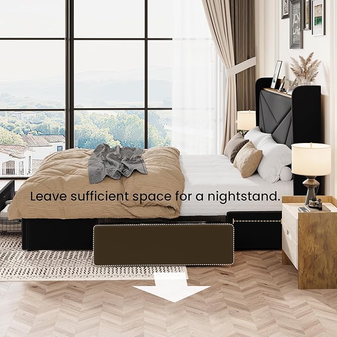 SHA CERLIN Queen Bed Frame
