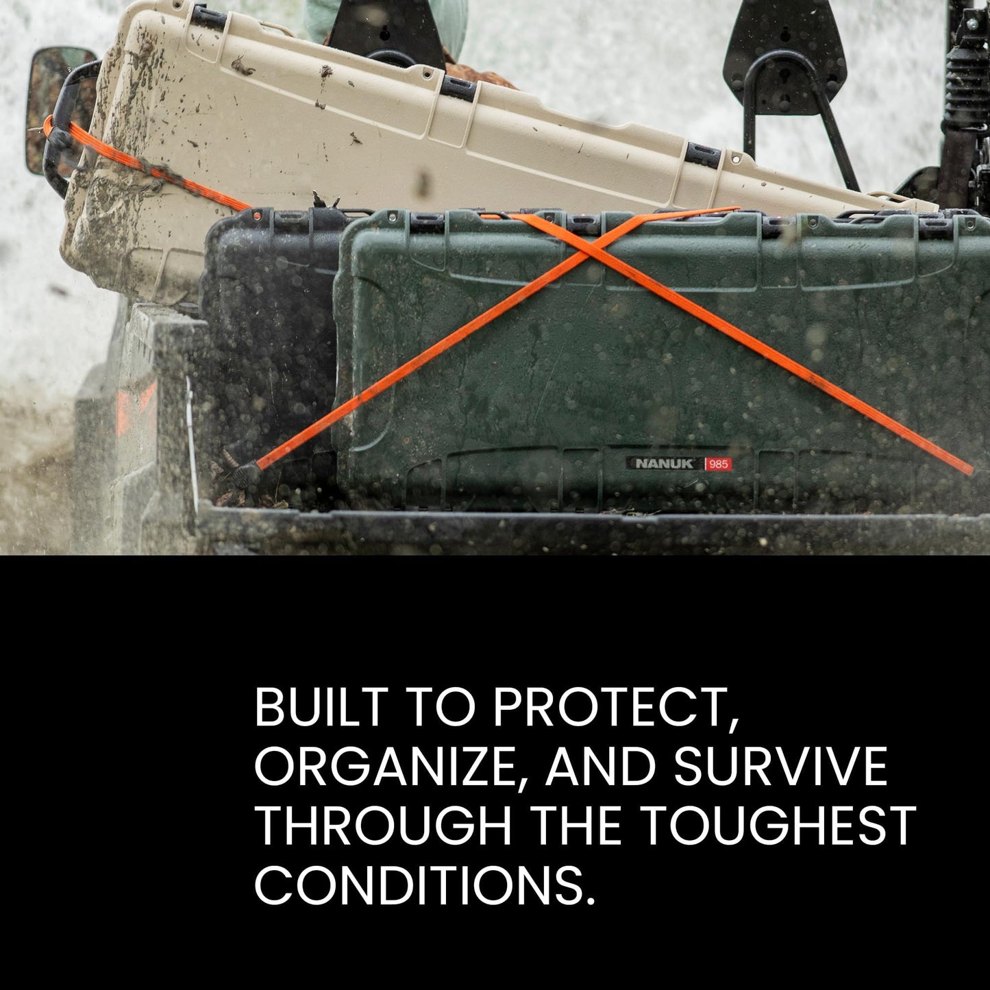 NANUK 918 Hard Case with 3 UP Custom Foam Insert, IP67 Waterproof & Crushproof, Rugged Construction for Ultimate Protection, Made in Canada – Black (16.9” x 12.9” x 9.3”)