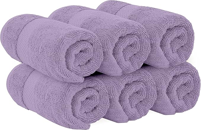 White Classic Luxury Lavender Hand Towels