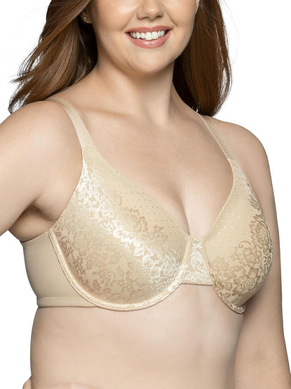 Vanity Fair Women's Beauty Back Smoothing Minimizer Bra, Minimizes Bust Line up to 1.5", Non Padded Cups up to H