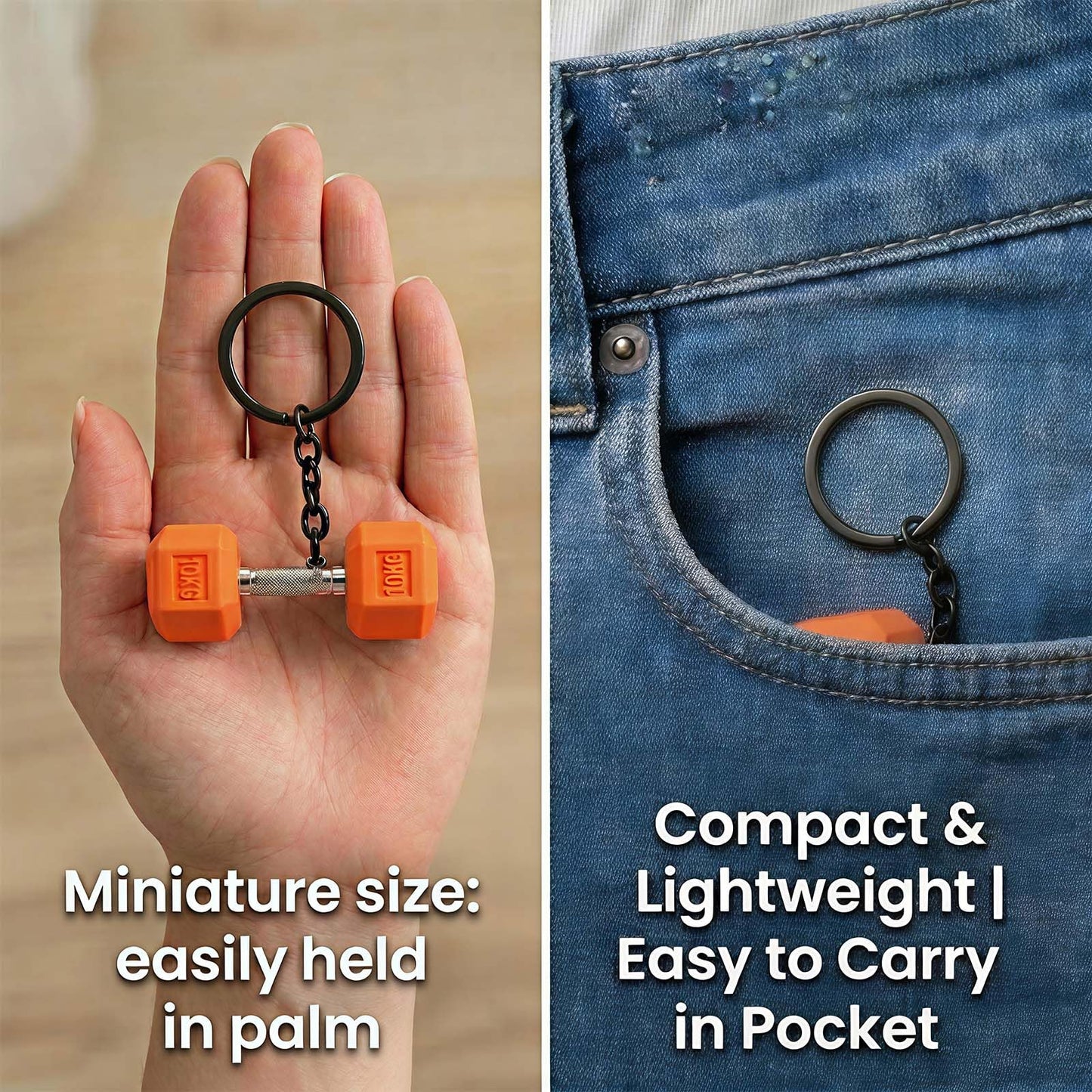 Bryxium Cute Mini Gym Keychain Set - 12 Pcs Dumbbell Weights Keychains, Funny Fitness Gifts for Women and Men, Tote Bag Backpack Purse Key Chains Charms, Workout Accessories Gift for Gym Lovers