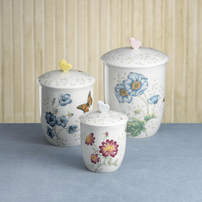 Lenox Butterfly Meadow 3-Piece Canister Set, 6.60 LB, Multi