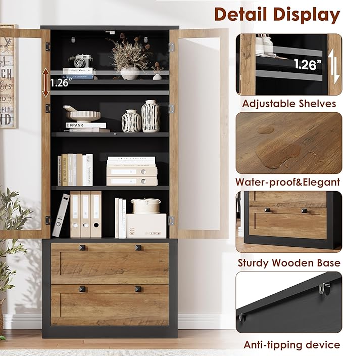 71" Tall Kitchen Pantry Cabinet