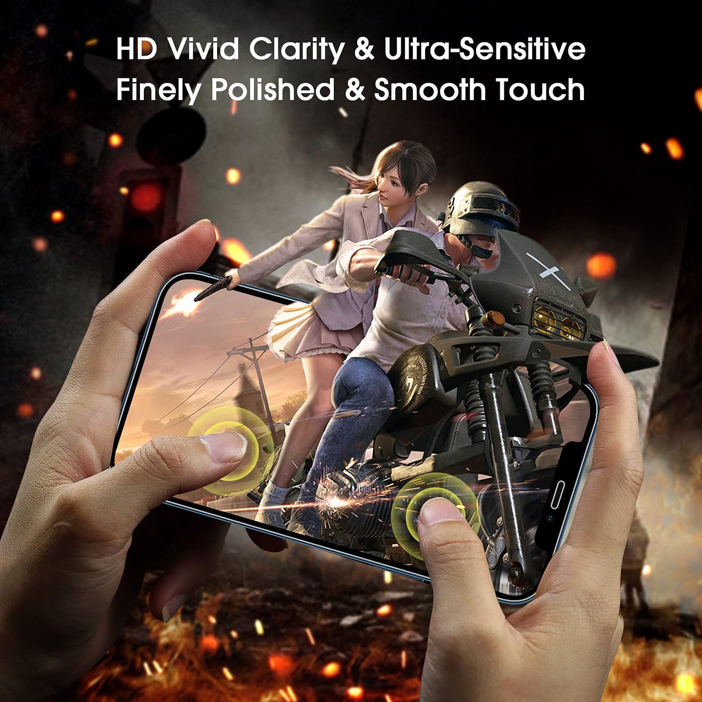 amFilm Easiest Installation OneTouch for iPhone 14 Pro [6.1 Inch] Screen Protector Tempered Glass, Auto-Alignment Tech, Bubble Free and Full Coverage Case Friendly, Anti-Scratch 2 Pack