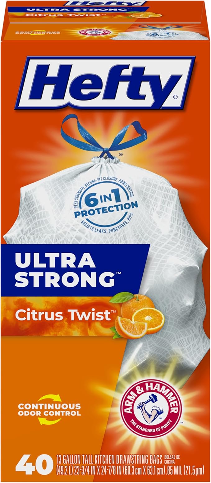 Hefty Ultra Strong Tall Kitchen Trash Bags