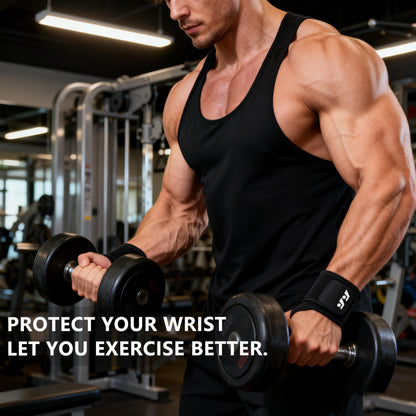 Ovyuzhen Wrist Support Brace Sports Exercise Training Hand Protector Neoprene Wrist Wraps with Thumb Loops -Suitable for Both Right and Left Hands