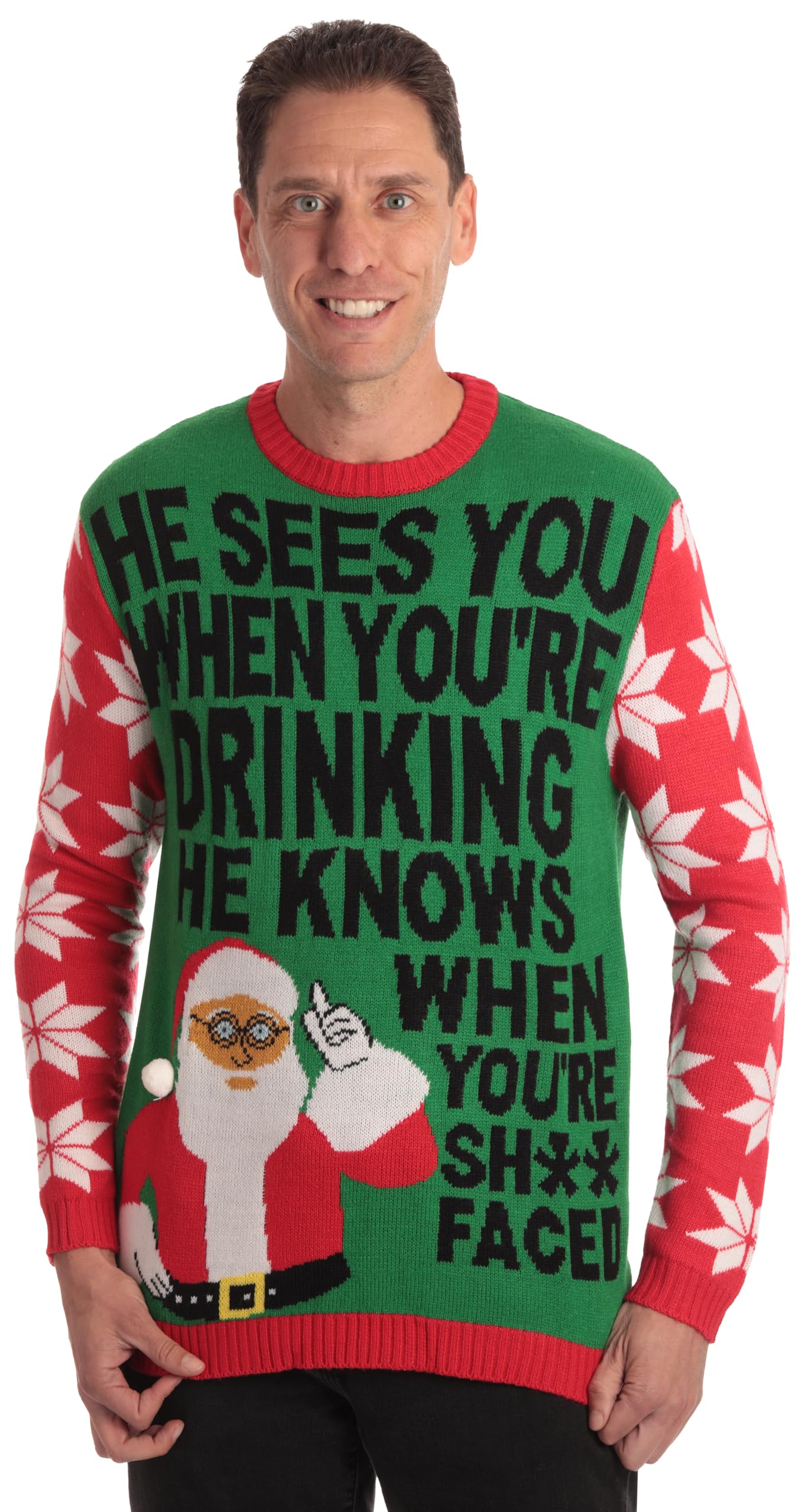 #followme Mens Ugly Christmas Sweater - Sweaters for Men 6774-217-XL