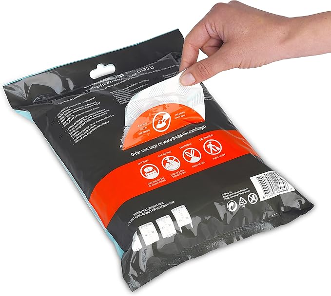 Brabantia PerfectFit Trash Bags Thick Plastic Trash Can Liners