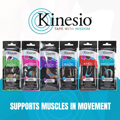 Kinesio Tape - Pre-Cut Shoulder Support - Optimized Athletic Tape Strips