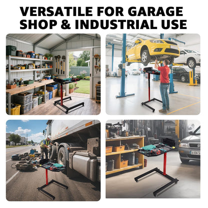 BESTOOL Mobile Work Table Adjustable 32''to 50''