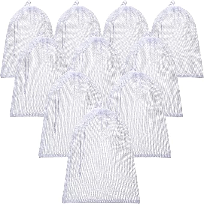 TecUnite 10 Pcs Mesh Laundry Bags