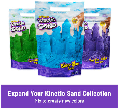 Kinetic Sand Ultimate Sandisfying Set, 2lb of Sand. Pink, Yellow and Teal, 10 Moulds and Tools, Sensory Toys for Kids Ages 7+