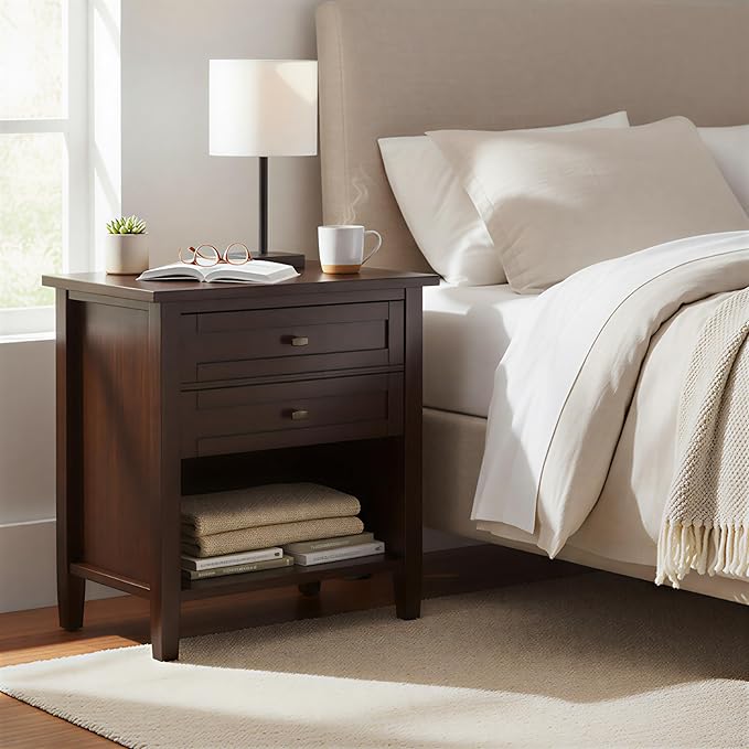 SIMPLIHOME Warm Shaker Nightstand