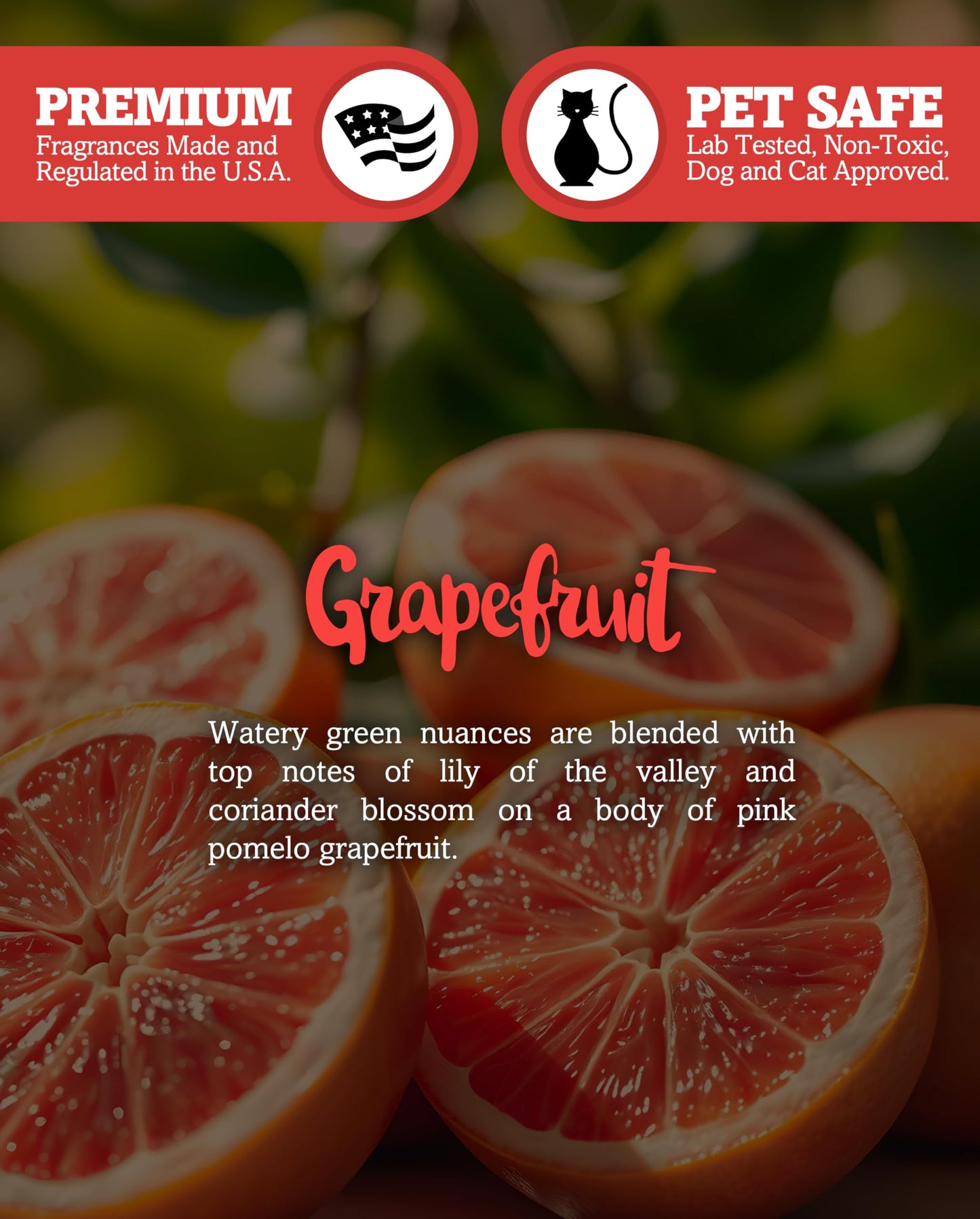 Shortie's Candle Company Grapefruit Natural Soy Wax Melts 3 Pack - 3 Highly Scented 3 Oz. Bars - Made with 100% Soy and Essential Fragrance Oils - Phthalate & Paraffin Free, Vegan, Non-Toxic