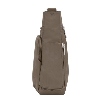 Travelon Anti-theft Classic N/S Crossbody Cross Body Bag, Brown, One Size, Travelon Anti-theft Classic N/S Crossbody