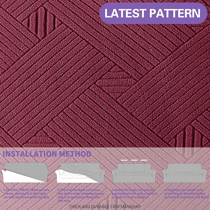 ZNSAYOTX Oversized Super Stretch Couch Cover, New Universal Sofa Covers