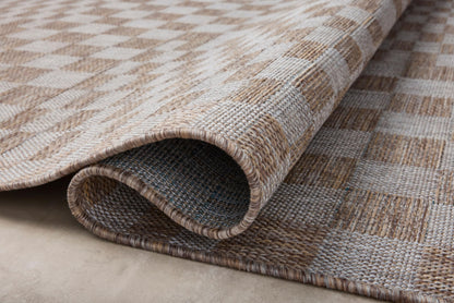 Loloi Amber Lewis Topanga Collection TOP-03 Natural/Dove 3'-11" x 5'-11" Indoor/Outdoor Accent Rug