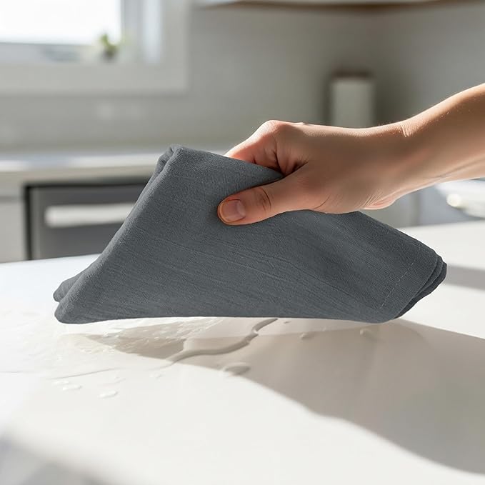 Utopia Kitchen Light Grey Flour Sack Towels 100% Cotton Tea Towels