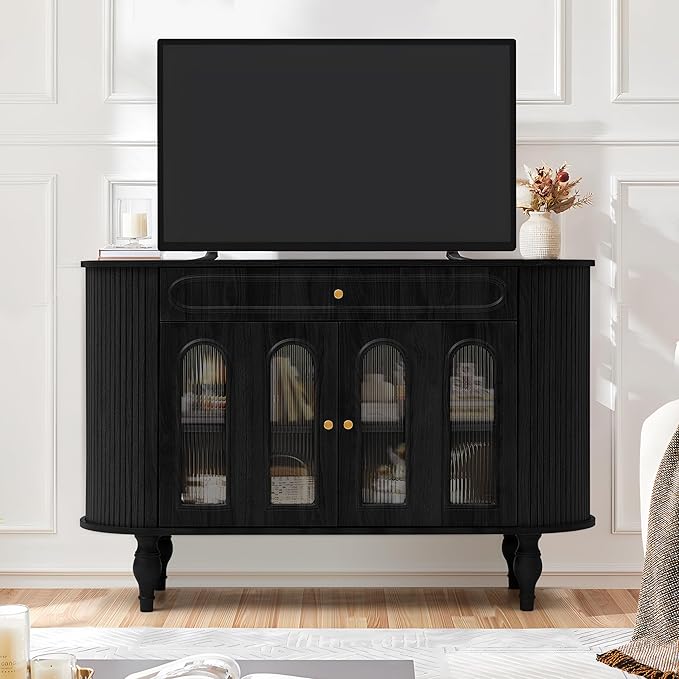 XUZENEST 47'' Fluted Sideboard Buffer Cabinet