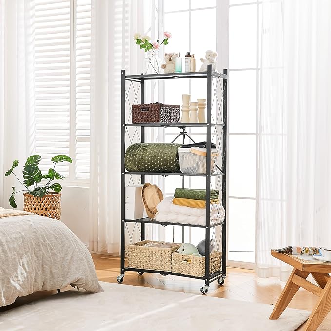 BRIAN & DANY 5-Tier Foldable Storage Shelves