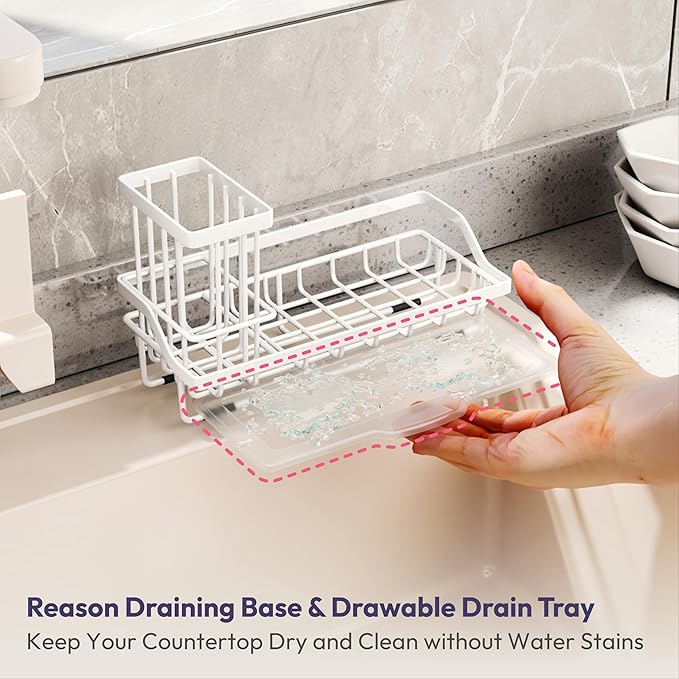 SWTYMIKI Sink Caddy Sponge Holder
