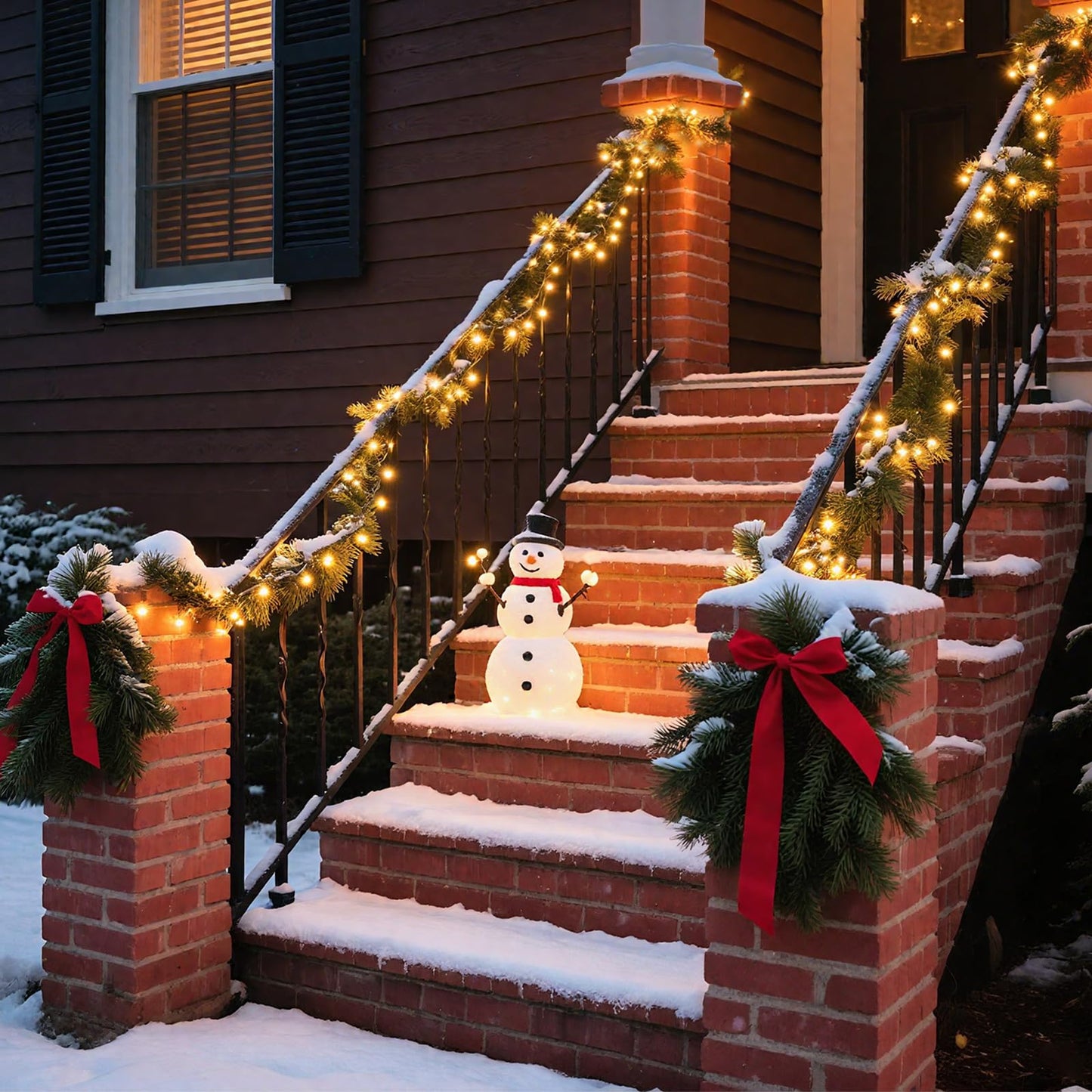 Green Convenience Christmas Lights 33ft 100LED Battery Operated String Lights with USB or Battery Powered Waterproof for Indoor Outdoor Holiday Party Wedding Christmas Decoration