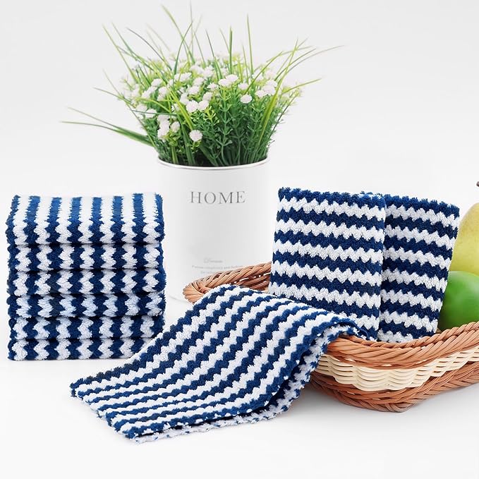 Homaxy 24 Pack Kitchen Dish Cloths, Ultra Soft and Absorbent Dish Towels